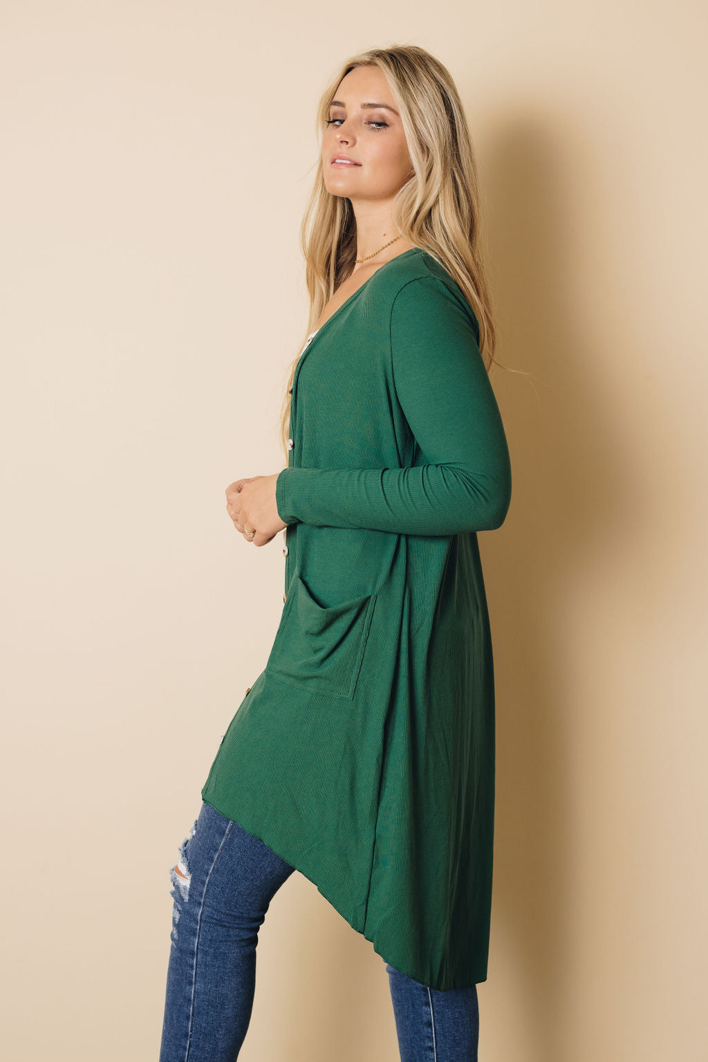 Easy Living High Low Ribbed Cardigan Stay Warm In Style