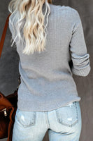 Jolee Ribbed Knit Sweater Stay Warm In Style