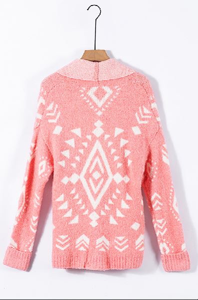Stello Aztec Print Sweater Stay Warm In Style