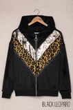 Ella Sequin Leopard Jacket Stay Warm In Style