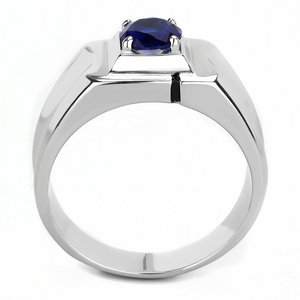 TK3459 - Stainless Steel Ring High polished (no plating) Men Synthetic Montana W2B