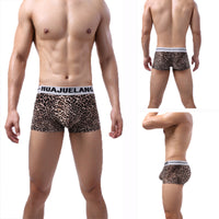 Men's Fashion Leopard Print Low Waist Briefs Luchu