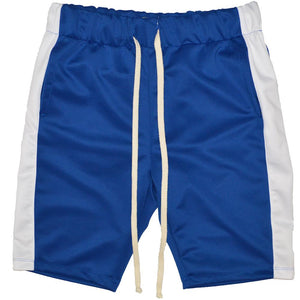 Single Stripe Shorts - Blue Lime Milo